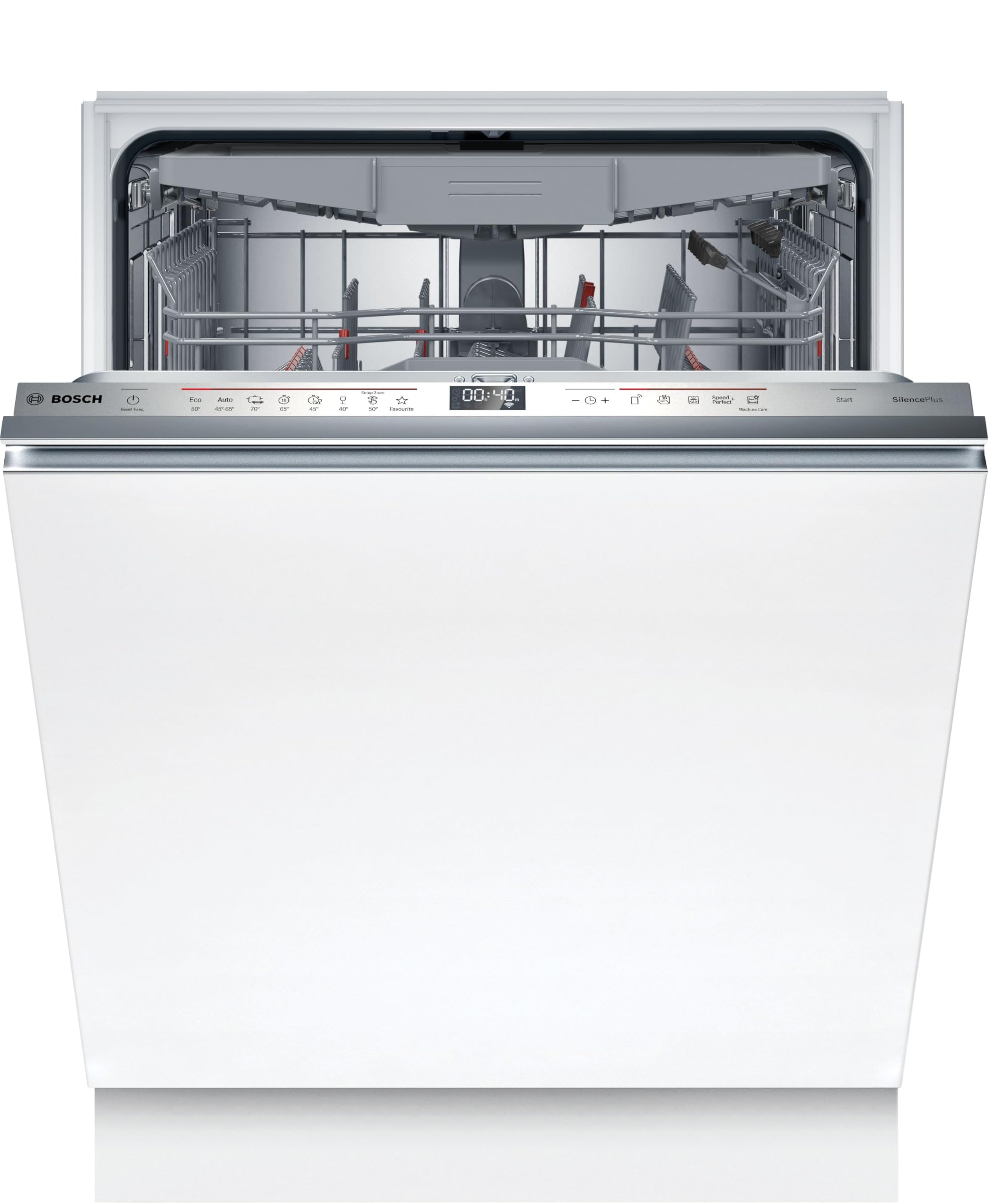 Bosch SMV6ECX93E, Série 6, Lave-vaisselle tout encastrable, Home Connect, 13 couverts, Silence Plus 40 dB