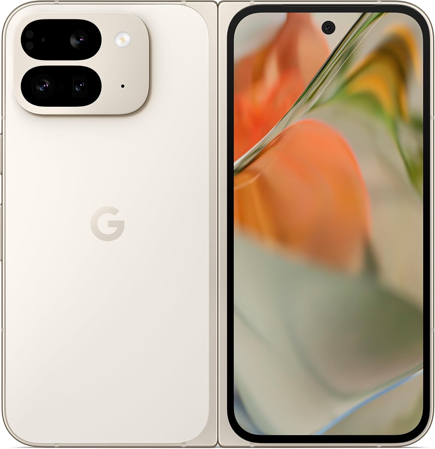 Google Pixel 9 Pro Fold - Smartphone Android débloqué avec Gemini - Triple Appareil Photo arrière avancé - Écran Pliable - Vidéo en Mode Mains Libres - Porcelaine, 256GB