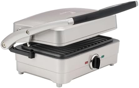 Cuisinart 3 en 1 Grilleur, gaufrier et omelette| Grilleur de sandwichs, presse à panini, crêpière Grilleur électrique | Plaques amovibles et interchangeables antiadhésives | moins d'huile | 210°C | : Cuisine et Maison