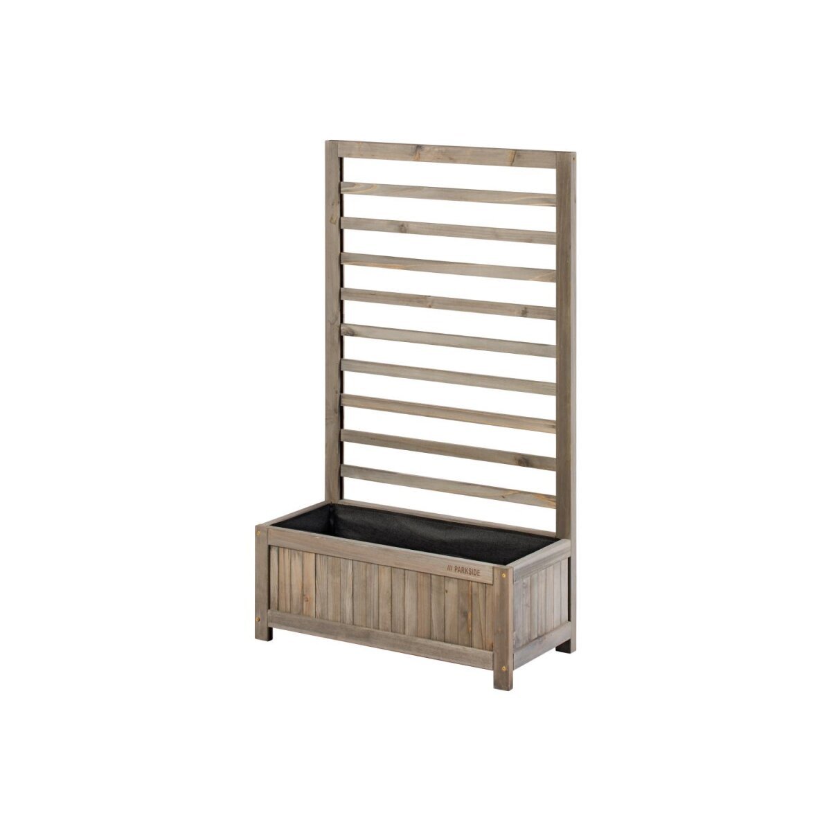 PARKSIDE® Pflanzkasten mit Rankgitter, mit umweltfreundlicher Lasur (Grau) - B-Ware neuwertig