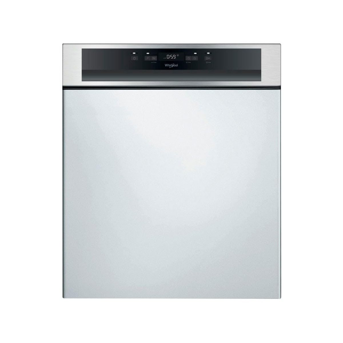 Lave vaisselle encastrable Whirlpool WBC3C26X - Lave vaisselle integrable 60 cm - Classe A++ / 46 decibels - 14 couverts - Intégrable bandeau : Inox