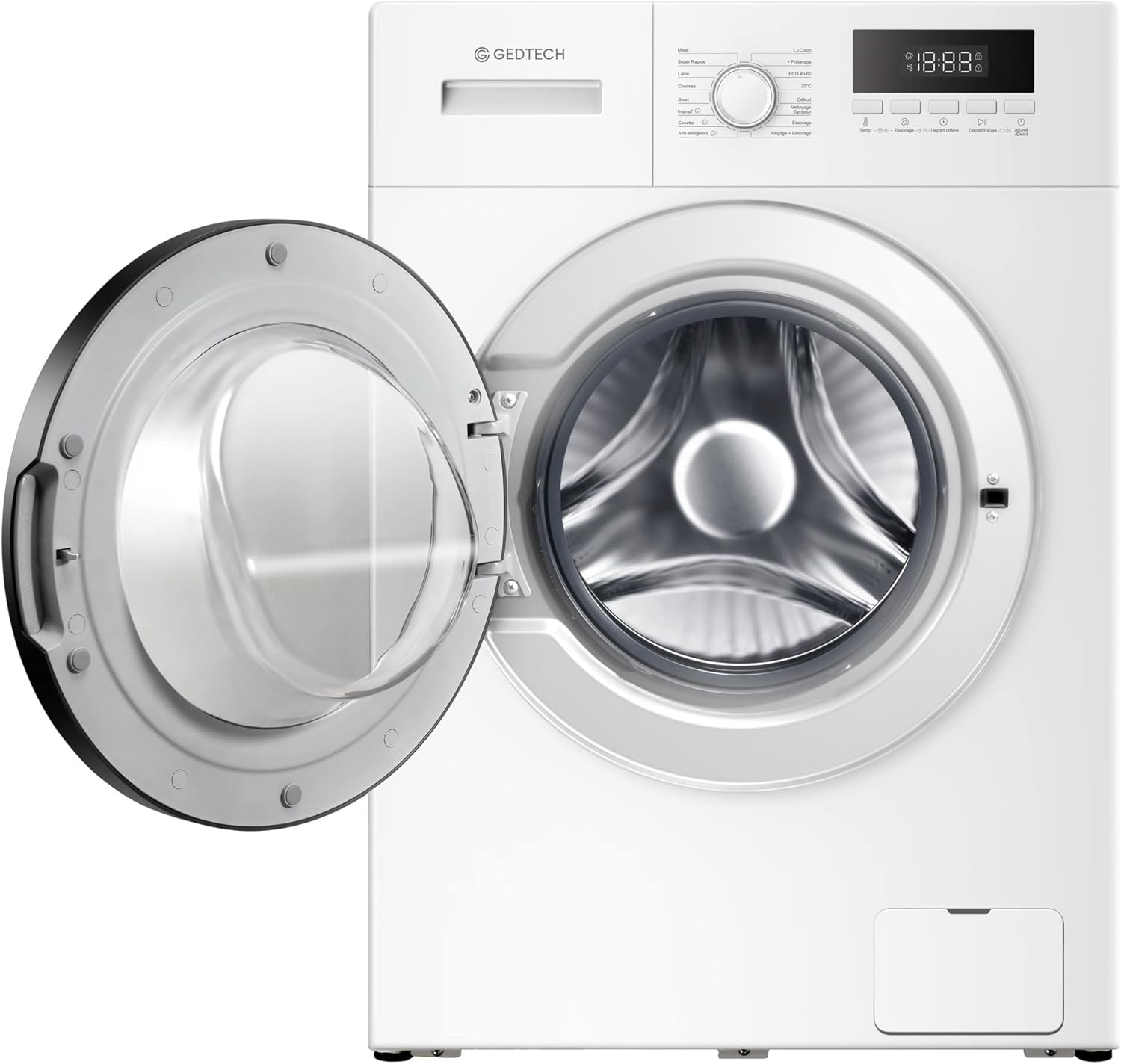 GEDTECH - Lave-linge GLL101400WH - 10 kg - Chargement frontal