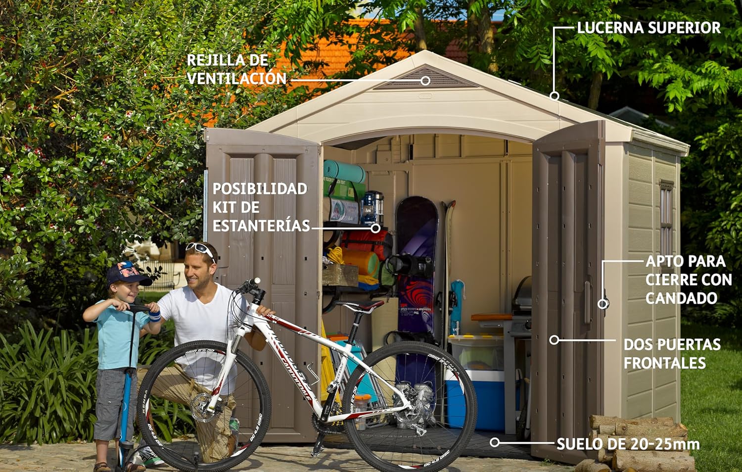 KETER Abri de jardin FACTOR 86 - 4,4m2