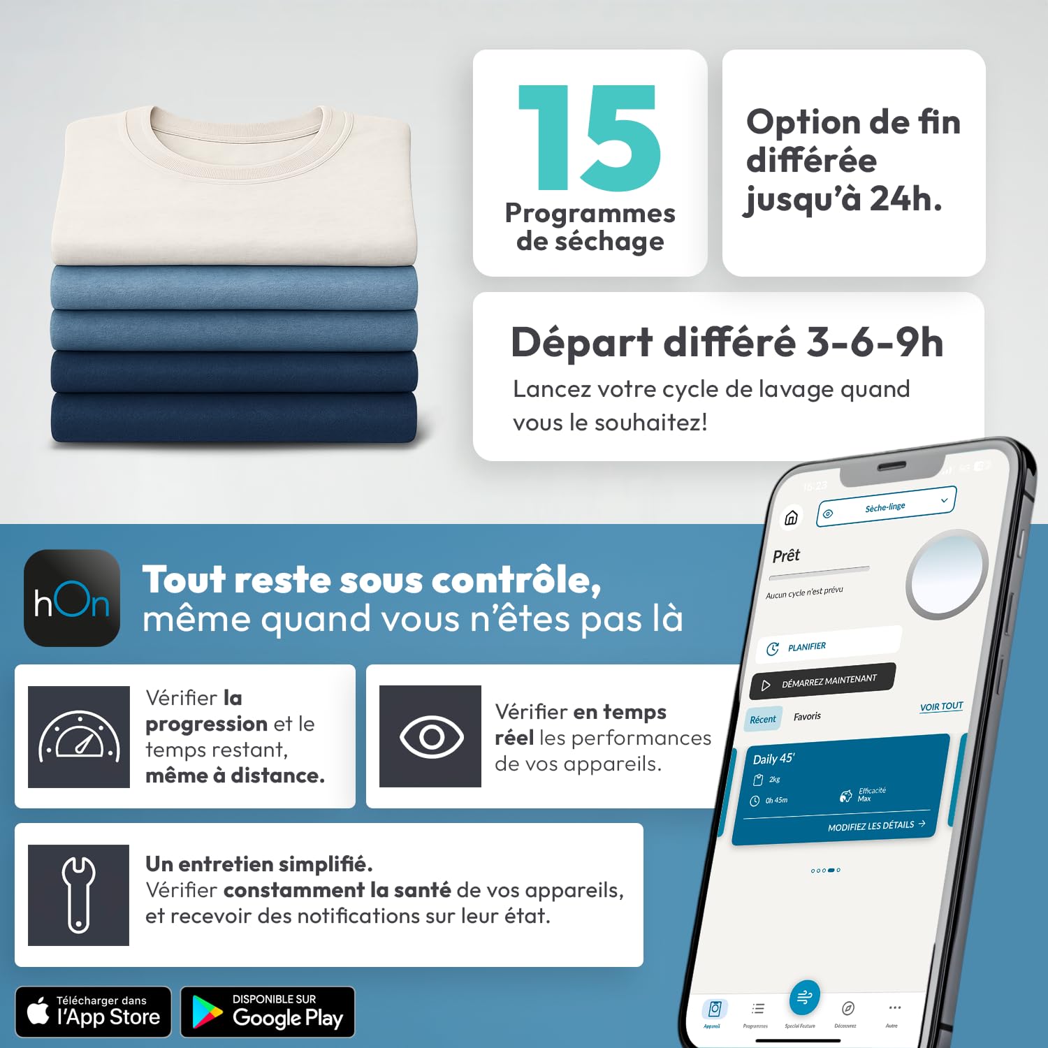 CANDY - Sèche-Linge Pompe à Chaleur - Capacité de Chargement 8 Kg - Classe Énergétique E - Connectivité NFC, Départ Différé, Bac à Eau Easy Case - Bla