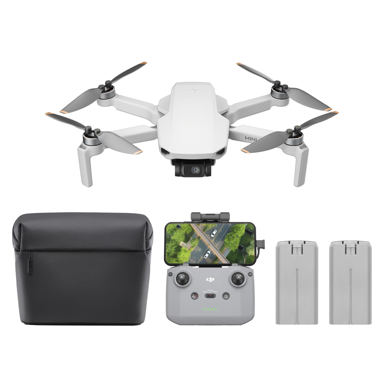 Bundle Drones Caméra Mini 4K, Drone Caméra 4K UHD pour Adultes, < 249 g, Stabilisation de la Nacelle à 3 Axes, Transmission Vidéo sur 10 km, Deux Batt
