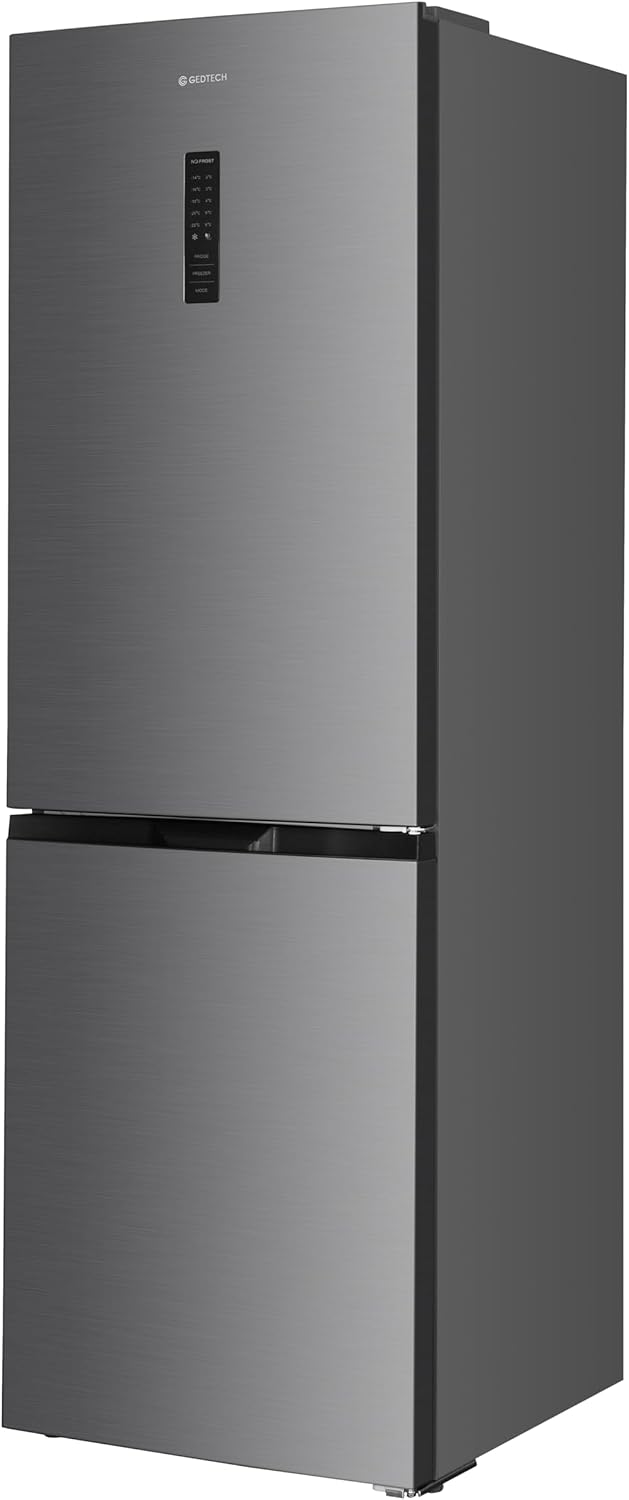 GEDTECH Réfrigérateur combiné congélateur bas 323L GCB323NFIX - No Frost - Inox