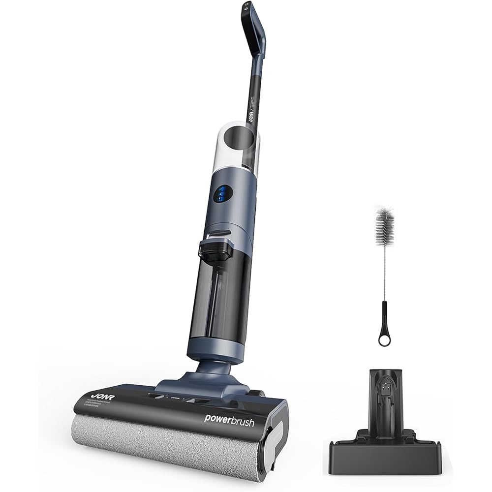 JONR ED12 Pro Aspirateur Eau et poussière sans Fil, Nettoyage Triangulaire, autonettoyage à l'eau Chaude, séchage à l'air Chaud, réservoir d'eau de 850 ML : Cuisine et Maison