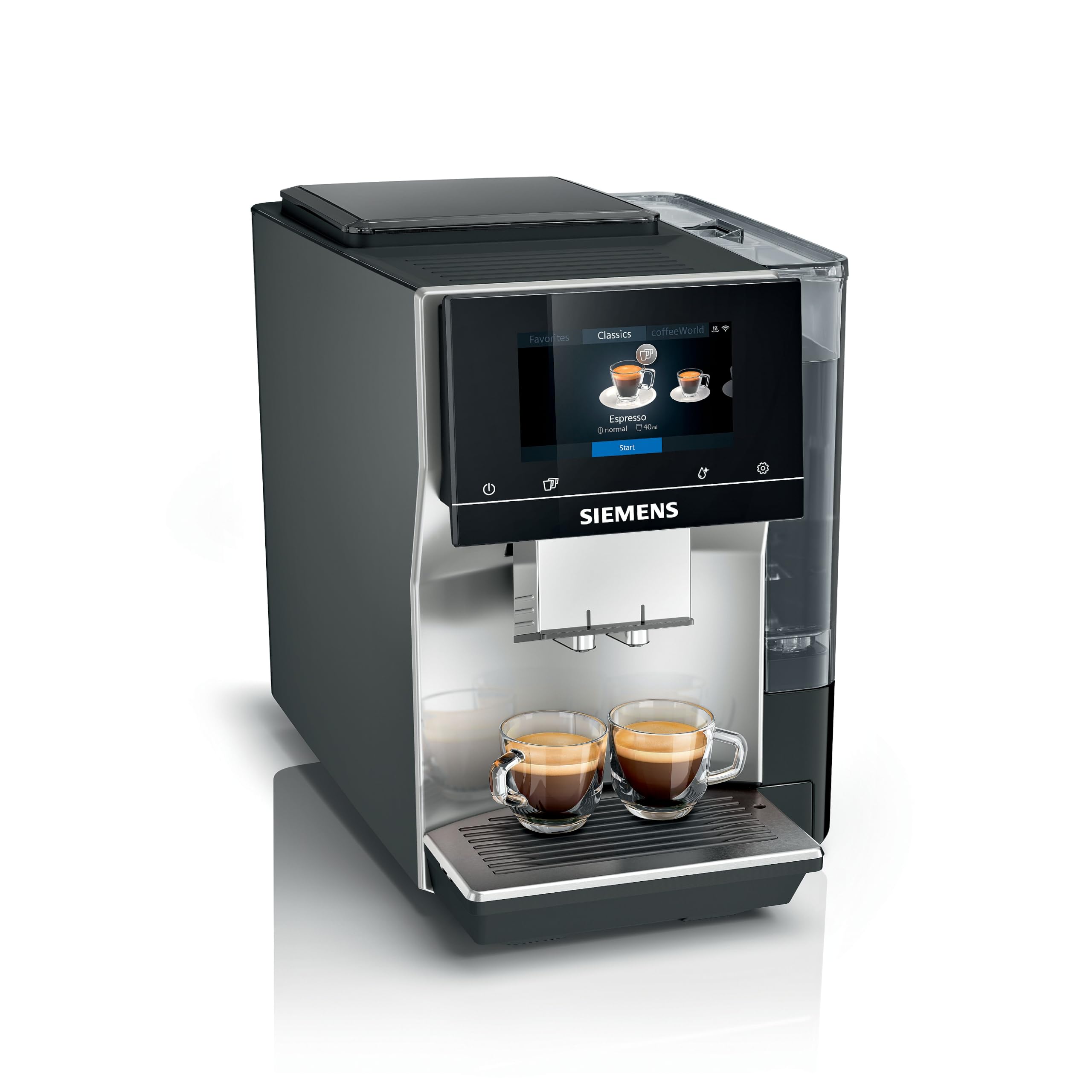 SIEMENS EQ700 Machine à café entièrement automatique grain à tasse, écran tactile de 5 pouces, préparation froide et lente de préparation, cappuccinat