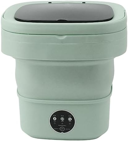 Petite Machine à Laver Portable, Lave Linge Multifonctionnel de Grande Capacité, Machine à Laver Pliable avec Essorage Doux pour Le Dortoir Le Camping Le (Green) : Gros électroménager