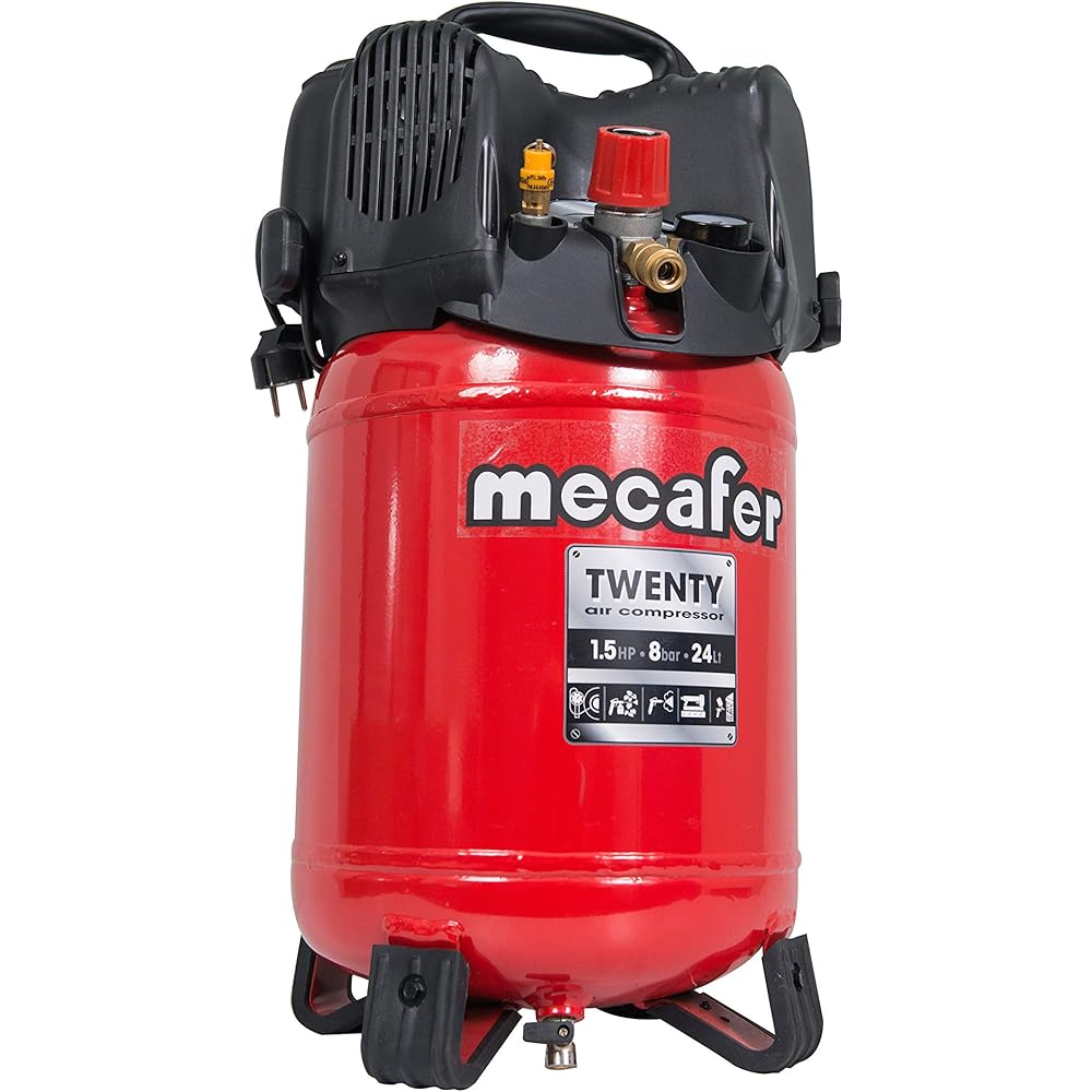 Mecafer Compresseur 24l 1,5hp Twenty : Bricolage