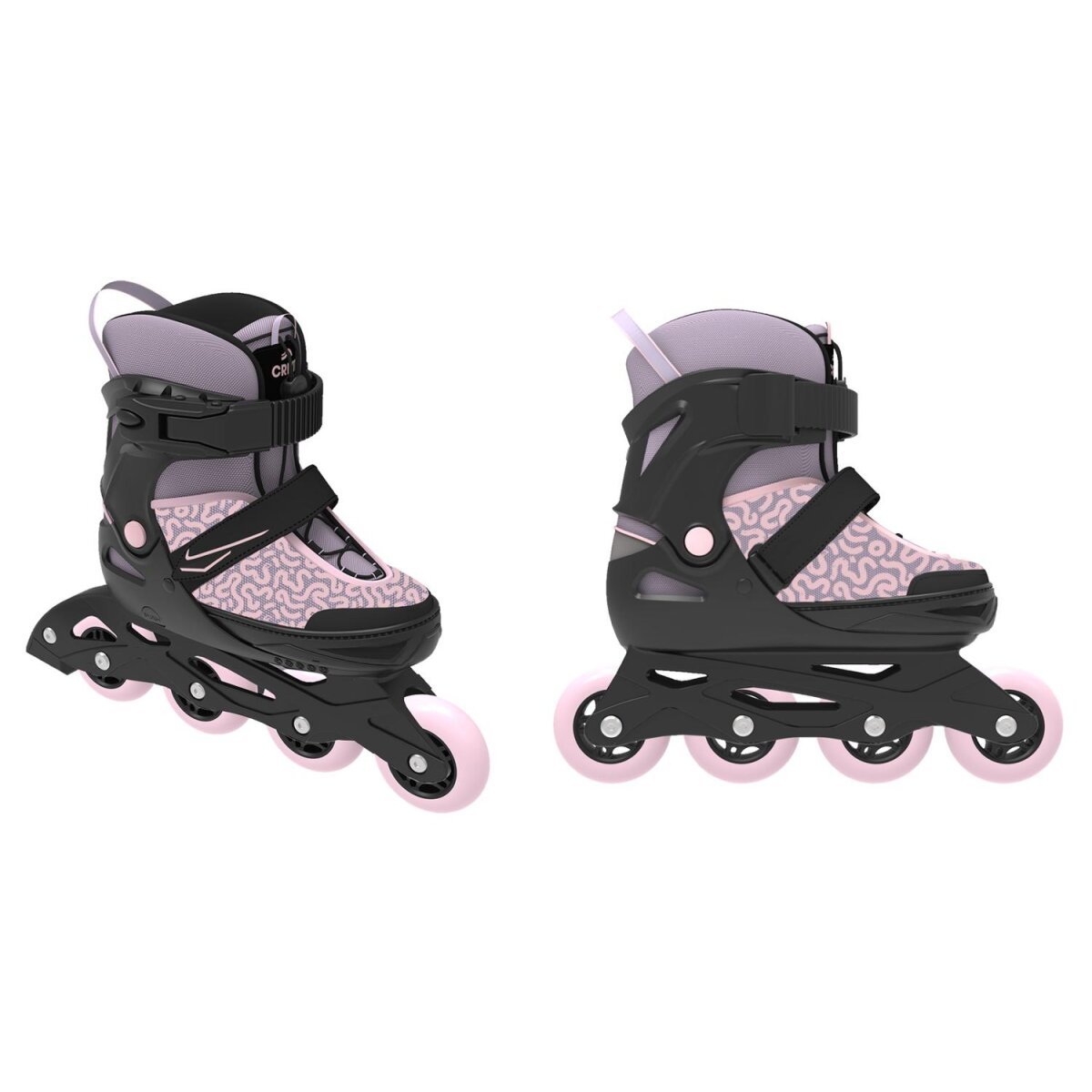 CRIVIT Kinder-Softboot-Inlineskates, mit Anziehhilfe und Tragegriff (Rosa, 29-33) - B-Ware sehr gut