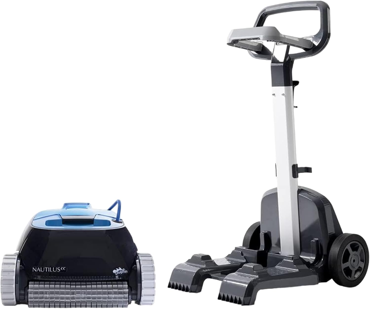 Dolphin Nautilus CC Robot Nettoyeur de Piscine électrique pour Piscine enterrée Jusqu’à 10 m avec Caddy du Transport