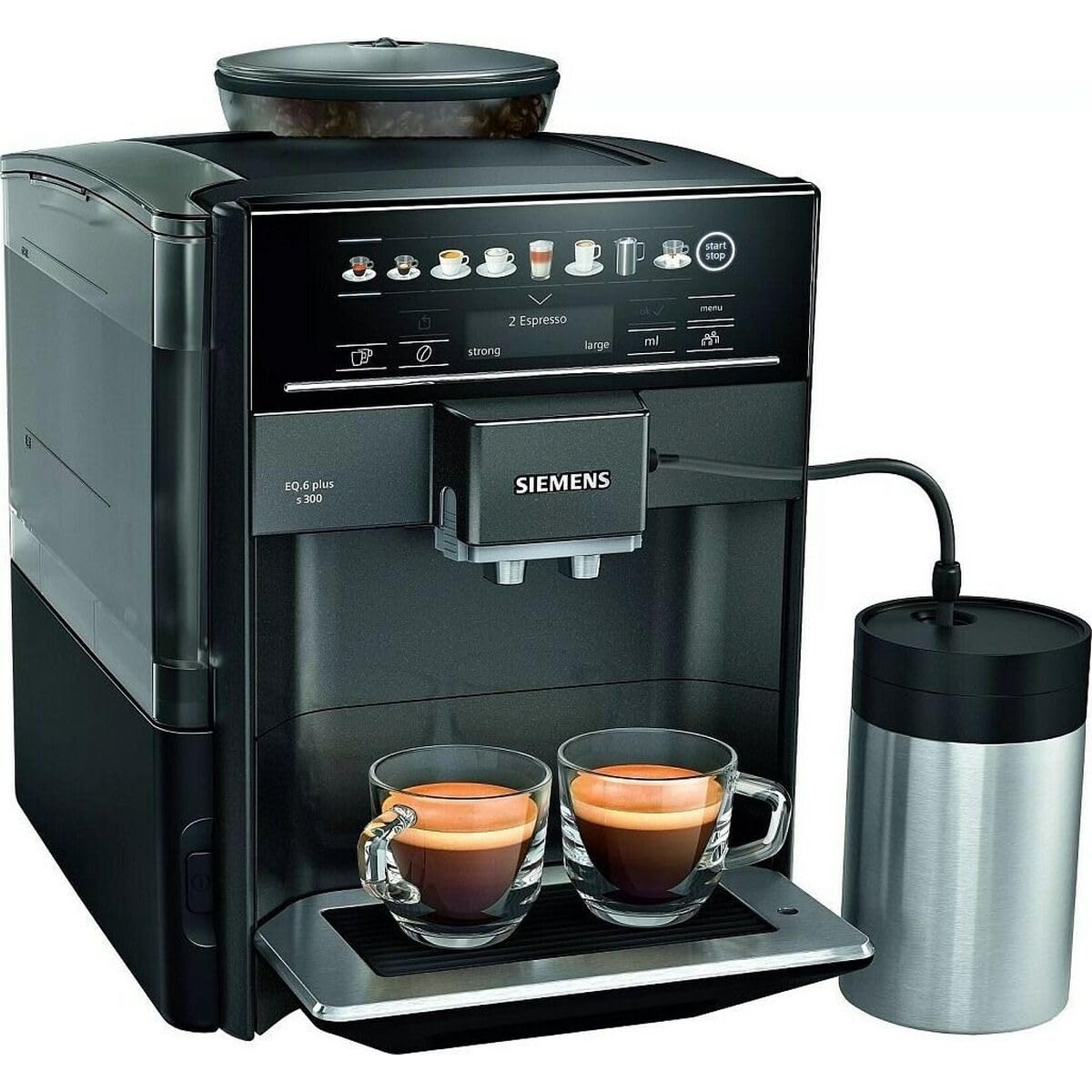 Siemens AG Cafetière SuperAutomatique TE653M19RW Noir 1500 W 15 Bar 300 g 1,7 L - Marque EAN : 4242003887592