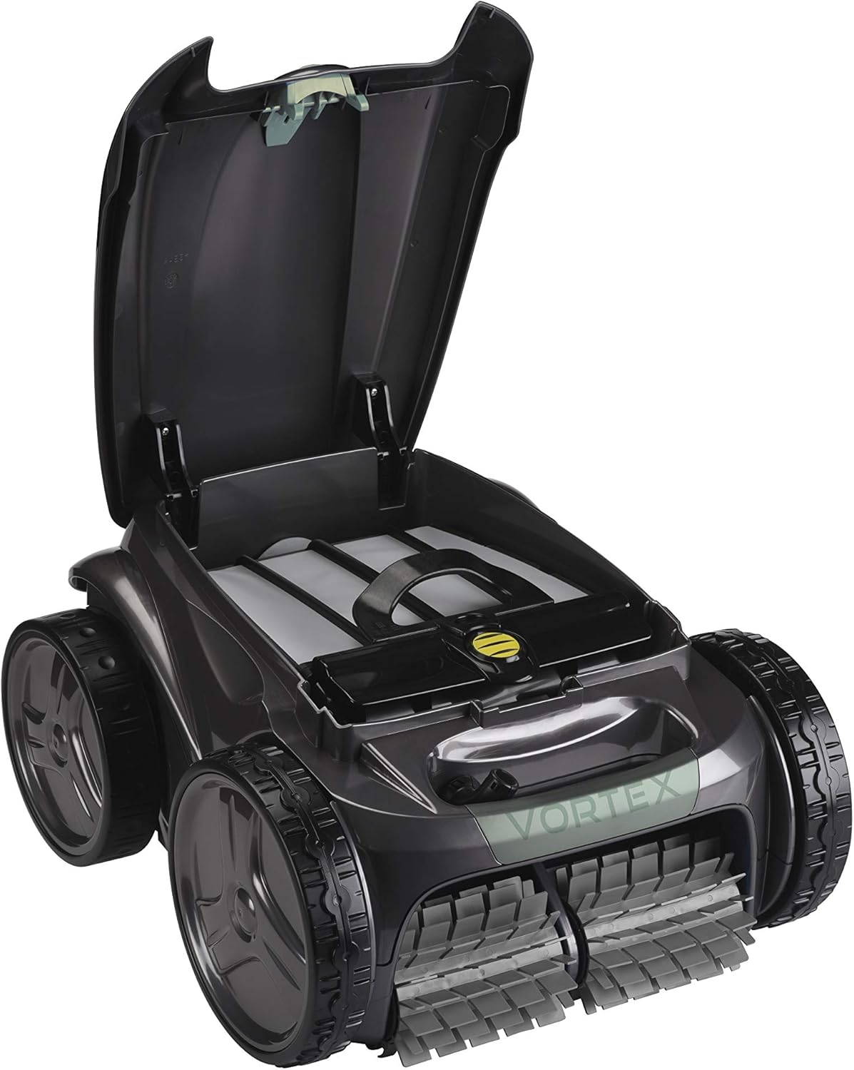 Zodiac Vortex AV34850 Robot nettoyeur autonome pour piscines jusqu’à 12 x 6 m, Nettoie le fond et le fond/parois, et est livré avec un charriot, couleur gris