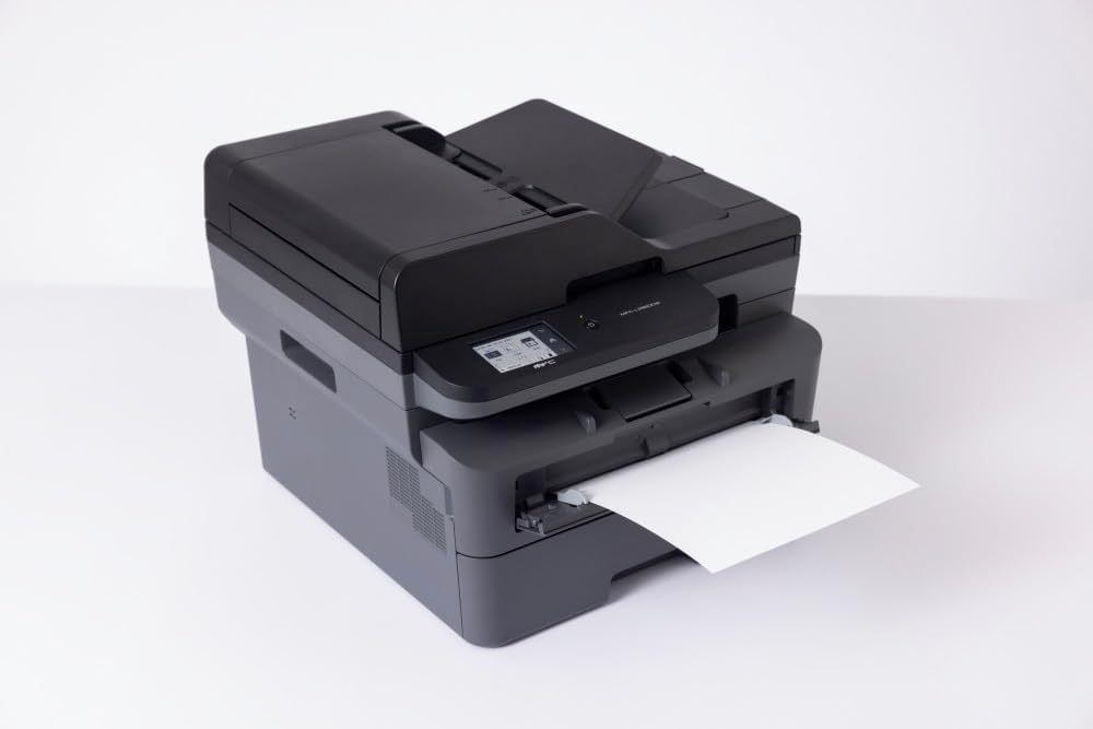 Brother MFC-L2860DWE 4-in-1-Multifunktions-Laserdrucker, 34 ppm, Duplexdruck, 6,8 cm Touchscreen-Farbdisplay, Fast Ethernet, WLAN mit 5 GHz und USB 2.0