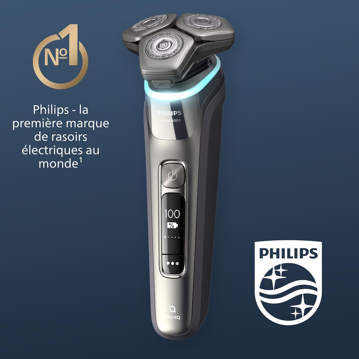 Rasoir électrique Philips série 9000, chrome foncé, (modèle S9987/59)