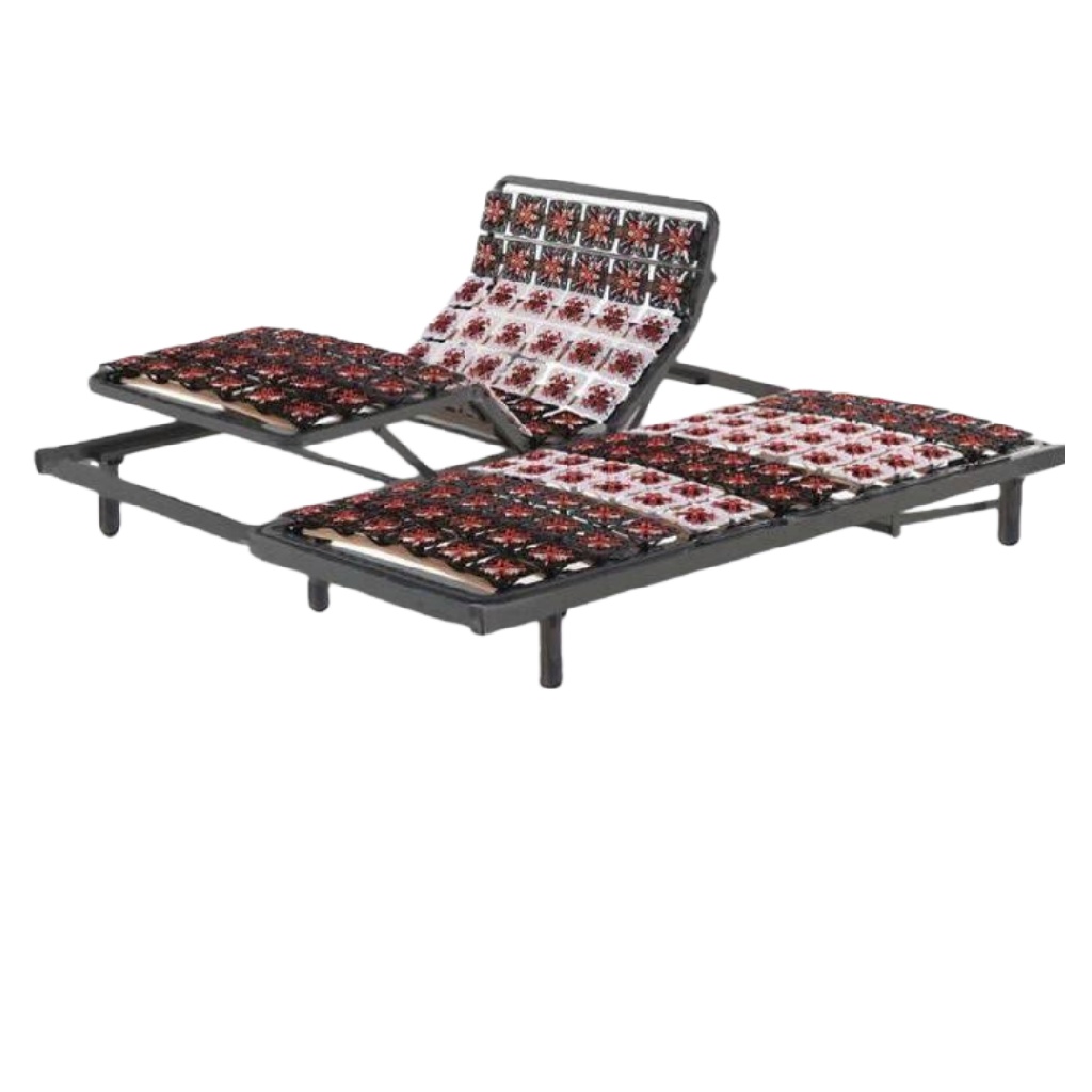 Sommier électrique articulé double — Réglable par zones indépendantes