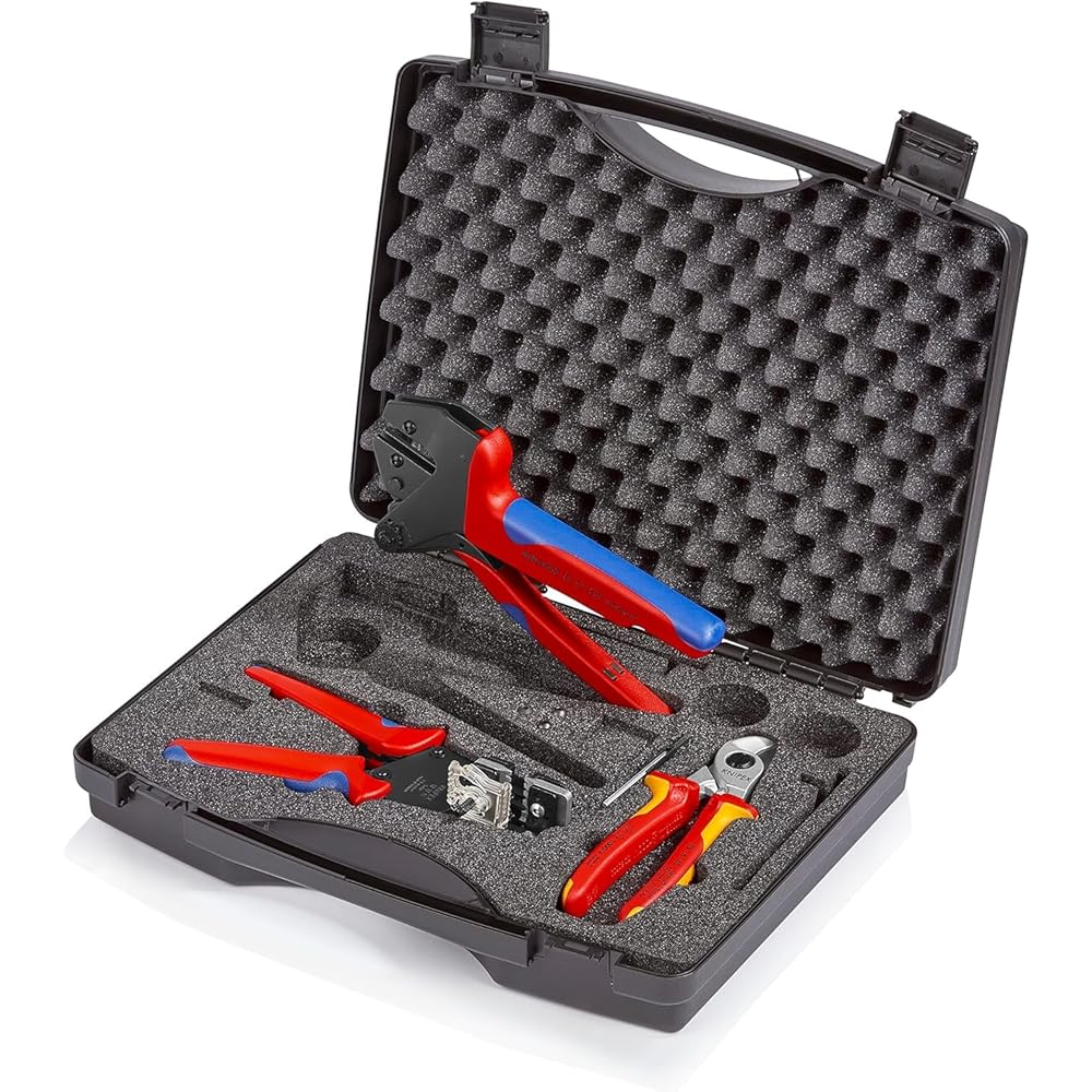Knipex Mallette à outils pour le photovoltaïque 97 91 01 : Bricolage
