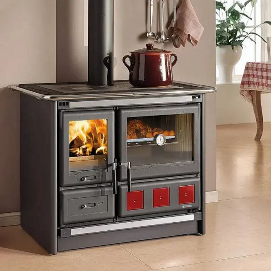 Poêle à bois Nordica 11 kW Noir 7015337