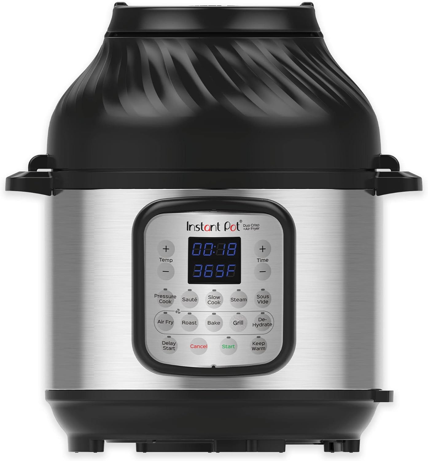 Instant Pot Multicuiseur 11 en 1 Duo Crisp + Air Fryer, 8 L : autocuiseur, friteuse à air, mijoteuse, cuiseur à vapeur, machine sous vide, déshydrateur avec gril, réchaud et fonctions de cuisson