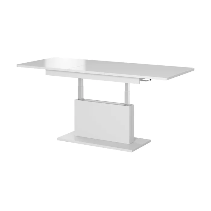 Table Extensible Et Réglable En Hauteur Blanche Allan Table