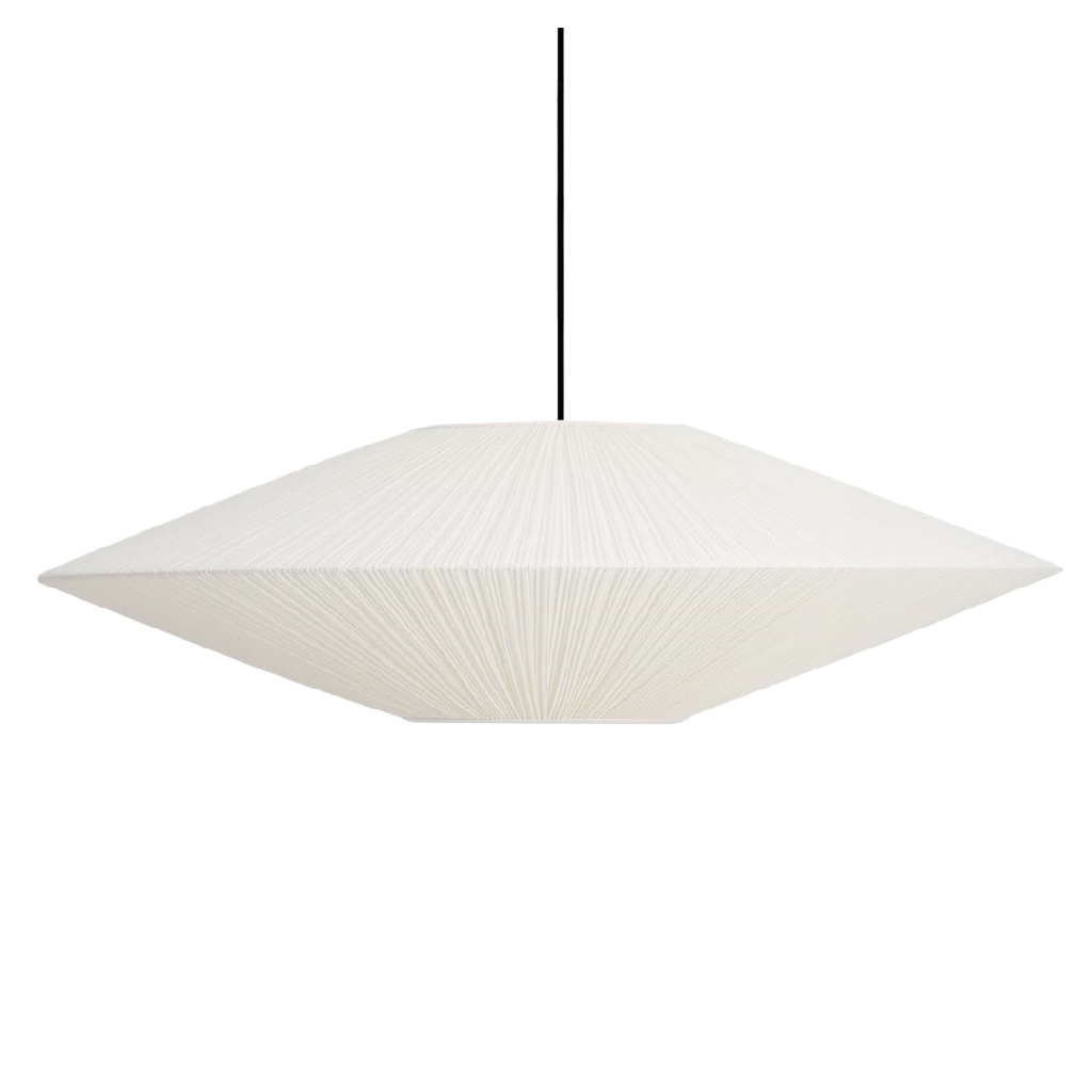 Suspension japonaise en fil tressé blanc – design minimaliste et apaisant