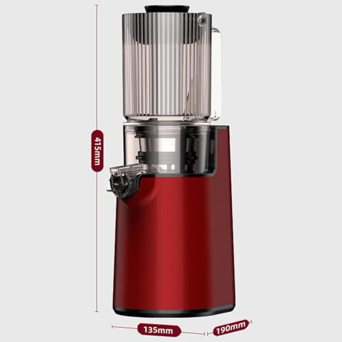 Presse Agrumes à Mastication Lente, Presse Agrumes à Froid 250 W 1400 ML avec 2 Doubles Couches de Filtre, 1 Tasse de récupération de jus/Lies, Presse Agrumes séparateur de pulpe Amovible avec Brosse : Cuisine et Maison