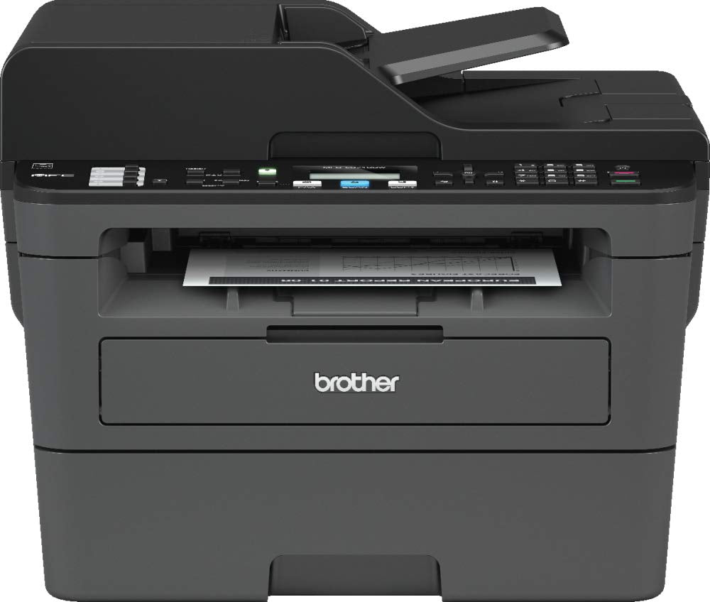 Brother MFC-L2710DW Imprimante Multifonction 4 en 1 Laser - Monochrome - A4 - Impression Recto-verso, Numérisation, Copie, Télécopie - Airprint