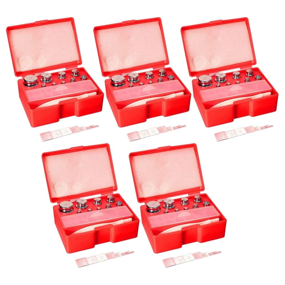 Herold 85 pièces 211,1 G 10 Mg-100 G M2 Set Grammes Poids d'étalonnage de précision Balance numérique : Cuisine et Maison