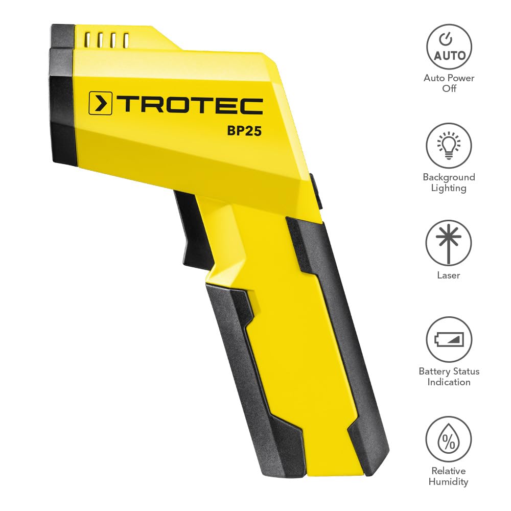 TROTEC BP25 Détecteur de pont thermique (-50 °C bis +260 °C) : Commerce, Industrie et Science