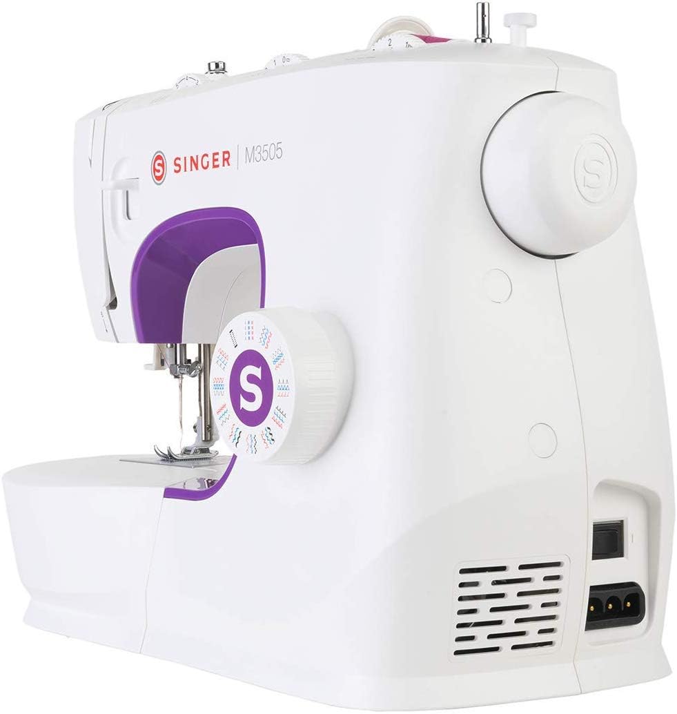 Singer M3505 Machine à Coudre Professionnelle avec 34 Points, Utilitaires, élastiques, décoratifs, Coud Tous Les Tissus, Facile pour Débutants, Coutur