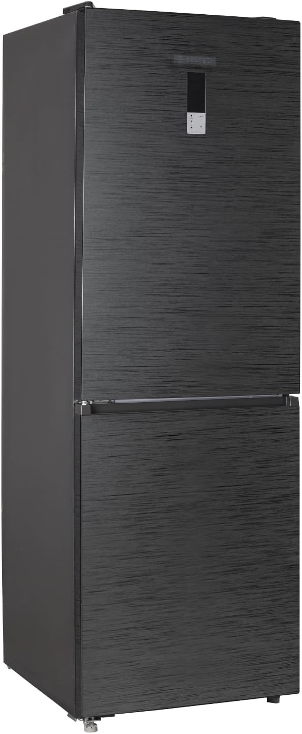 GEDTECH Réfrigérateur combiné GCB409NFDX congélateur bas 409L (267L + 142L) - No Frost (Pas de Givre) - Dark Inox