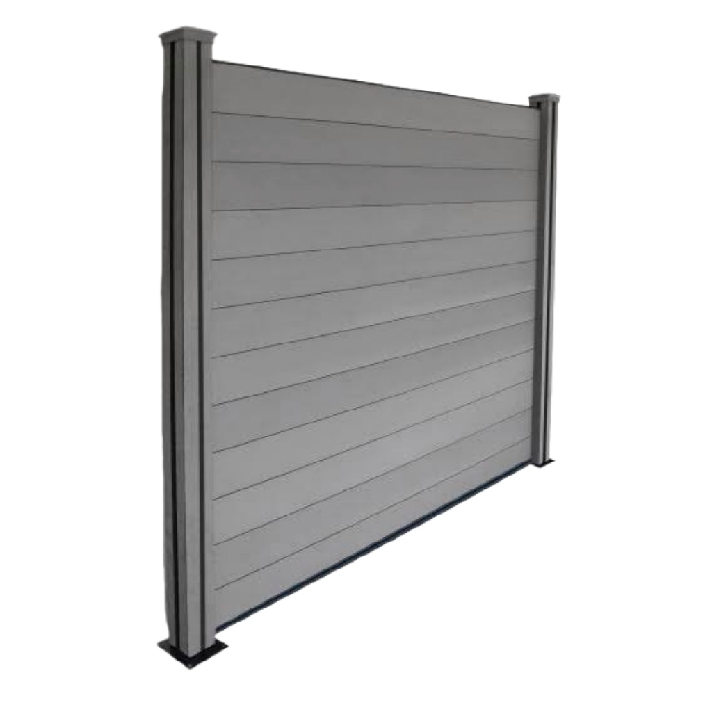 Panneau de clôture composite gris anthracite – 180 x 180 cm
