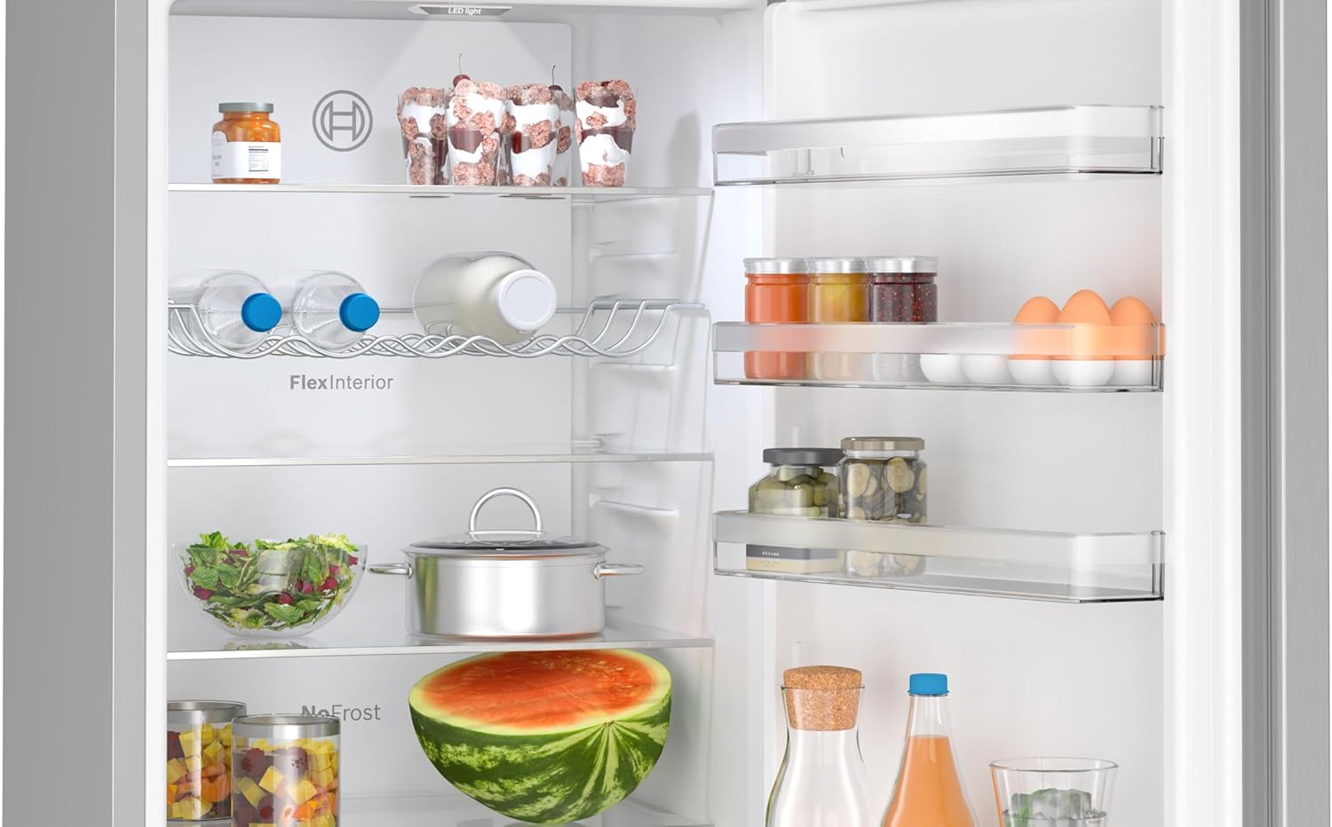 Bosch KGE36AWCA Réfrigérateur combiné série 6 186 x 60 cm - Blanc