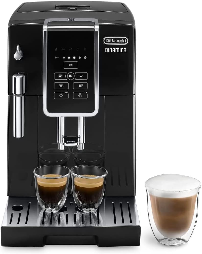 De'Longhi Dinamica Machine a Café Grain ECAM350.15.B, Machine Expresso et Cappucino, Noir