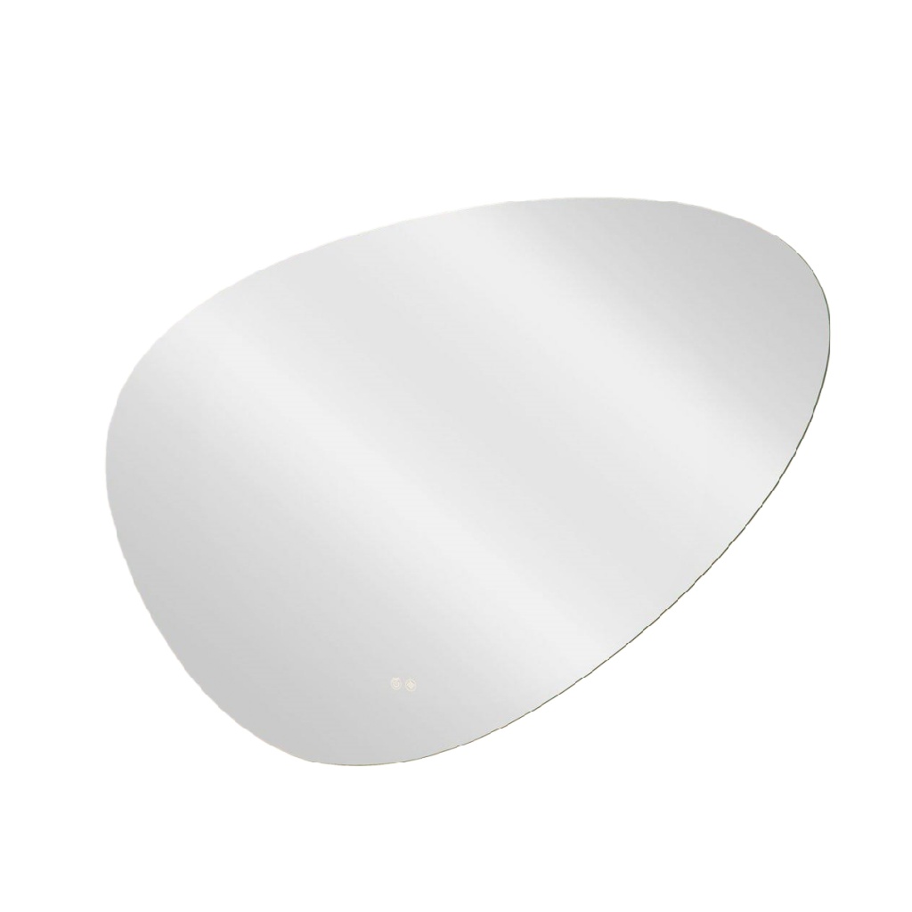 Miroir mural design organique sans cadre, forme irrégulière moderne