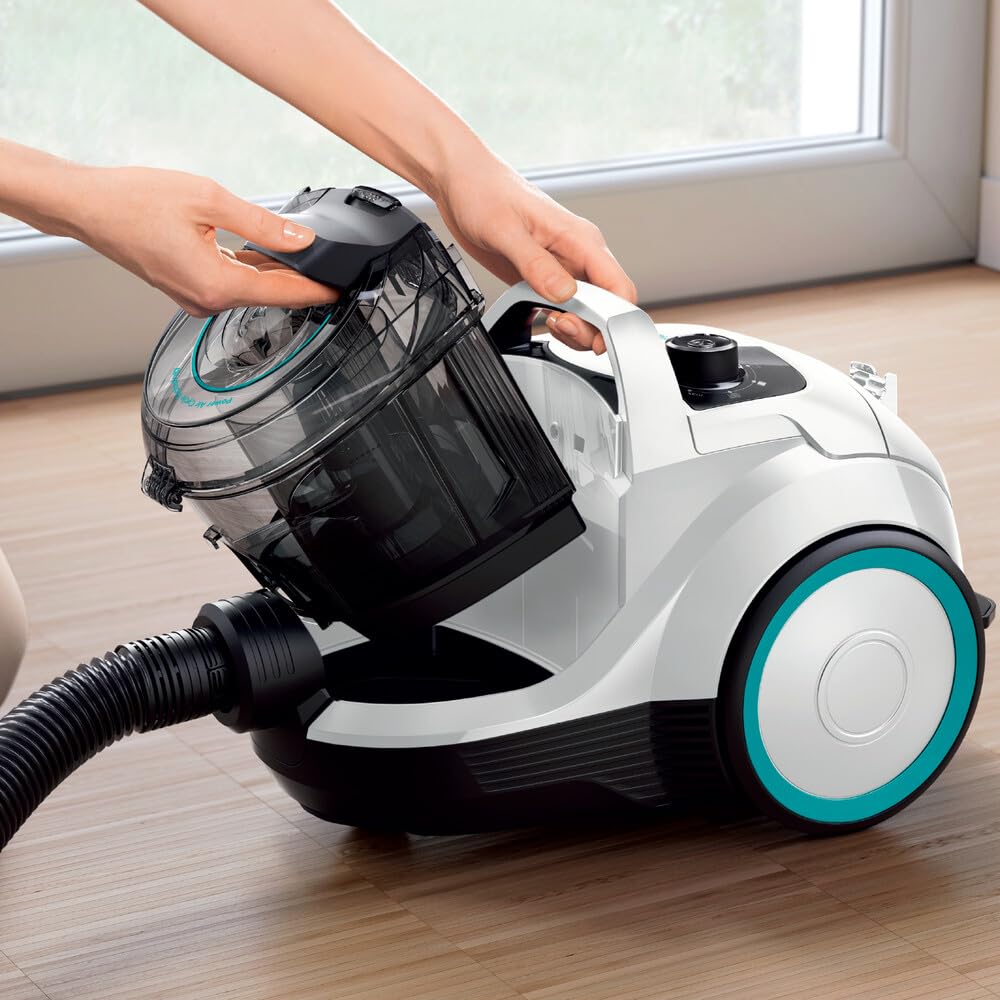 Bosch Electroménager Série 4, BGC21HYG1, aspirateur traîneau sans Sac Pro Hygiène, Filtre hygiénique UltraAllergie, Puissant et Compact, 550 Watts, Ac