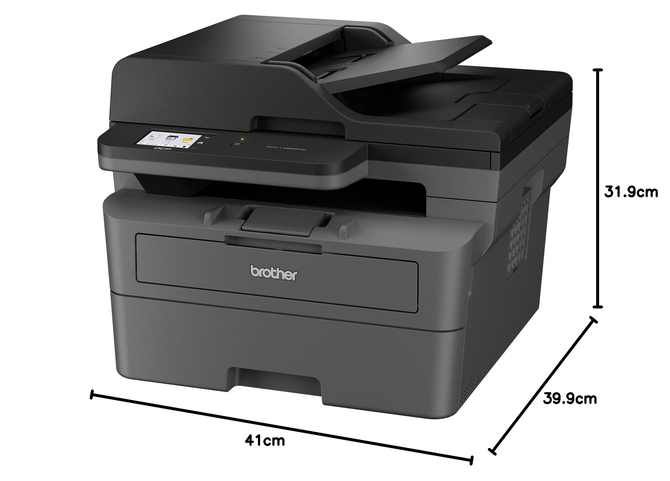 Brother DCP-L2665DW - Imprimante Multifonction 3 en 1 (Impression/Scan/Copie) Laser Monochrome - WiFi & Ethernet - Vitesse d'impression de 34 ppm | El