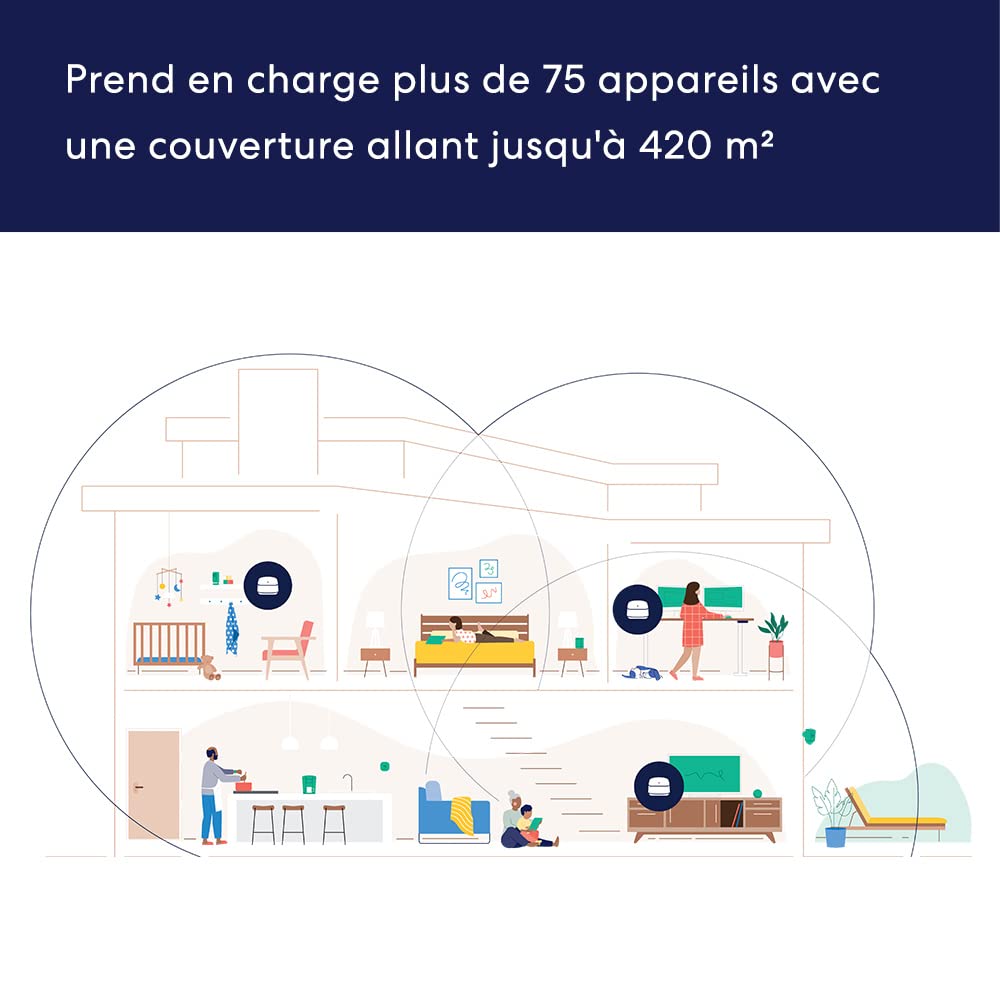 Routeur Wi-Fi maillé Amazon eero 6+