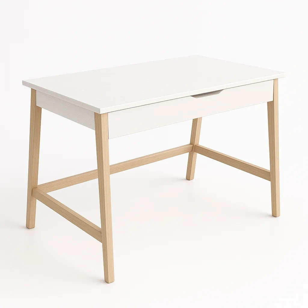 Bureau en bois avec tiroir