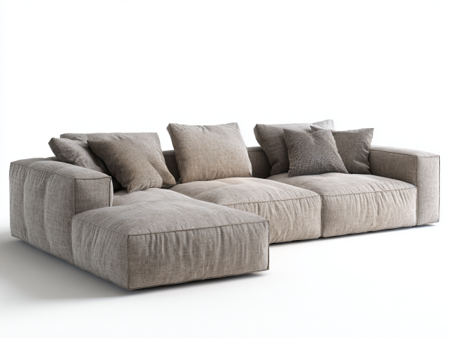 Canapé moderne grand format avec méridienne