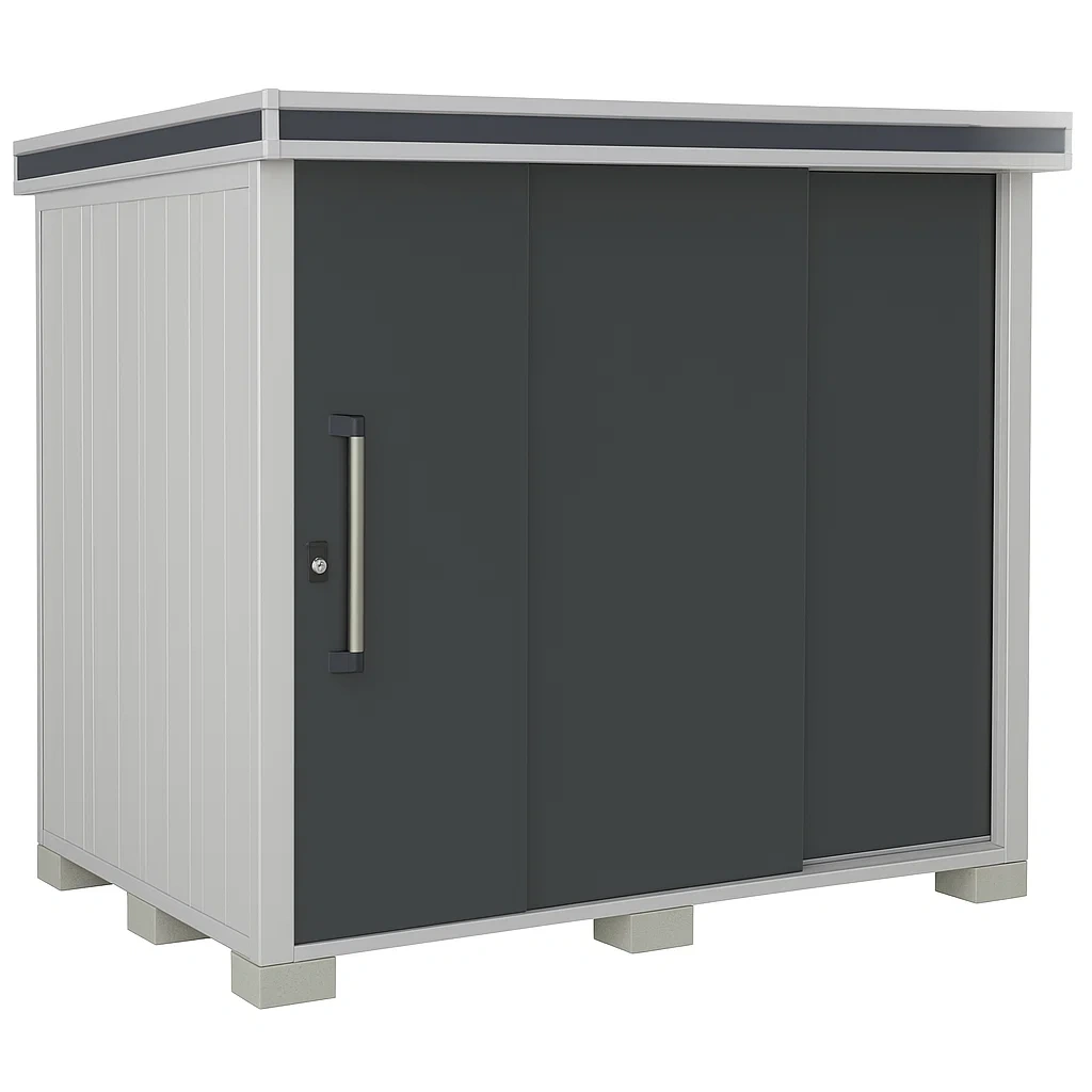 Abri de jardin métallique à portes coulissantes 154x90x183 cm anthracite