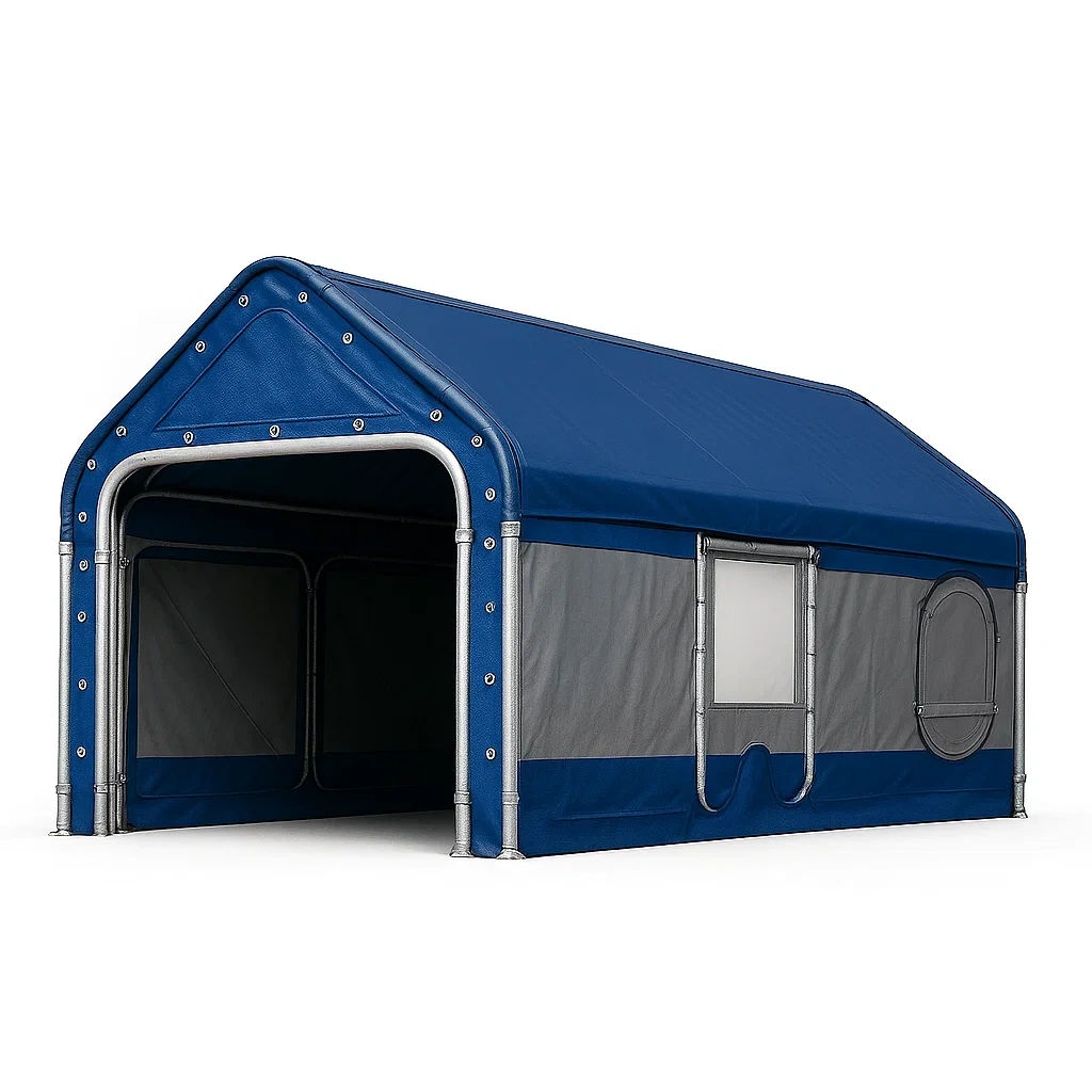 Carport en toile imperméable avec structure en métal 500x300x260 cm