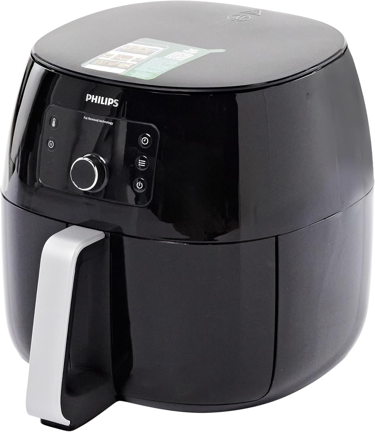 Philips Airfryer Premium XXL, 7.3L (1.4kg), 90% de Graisse en Moins grâce à la Technologie Rapid Air, Application de Recette (HD9650/90)