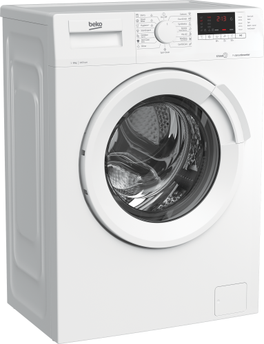 Lave-linge hublot Beko Lave-Linge Hublot Wue8726Xst - 8 Kg - Induction - L60Cm - 1400 Trs/Min - Classe A - Blanc