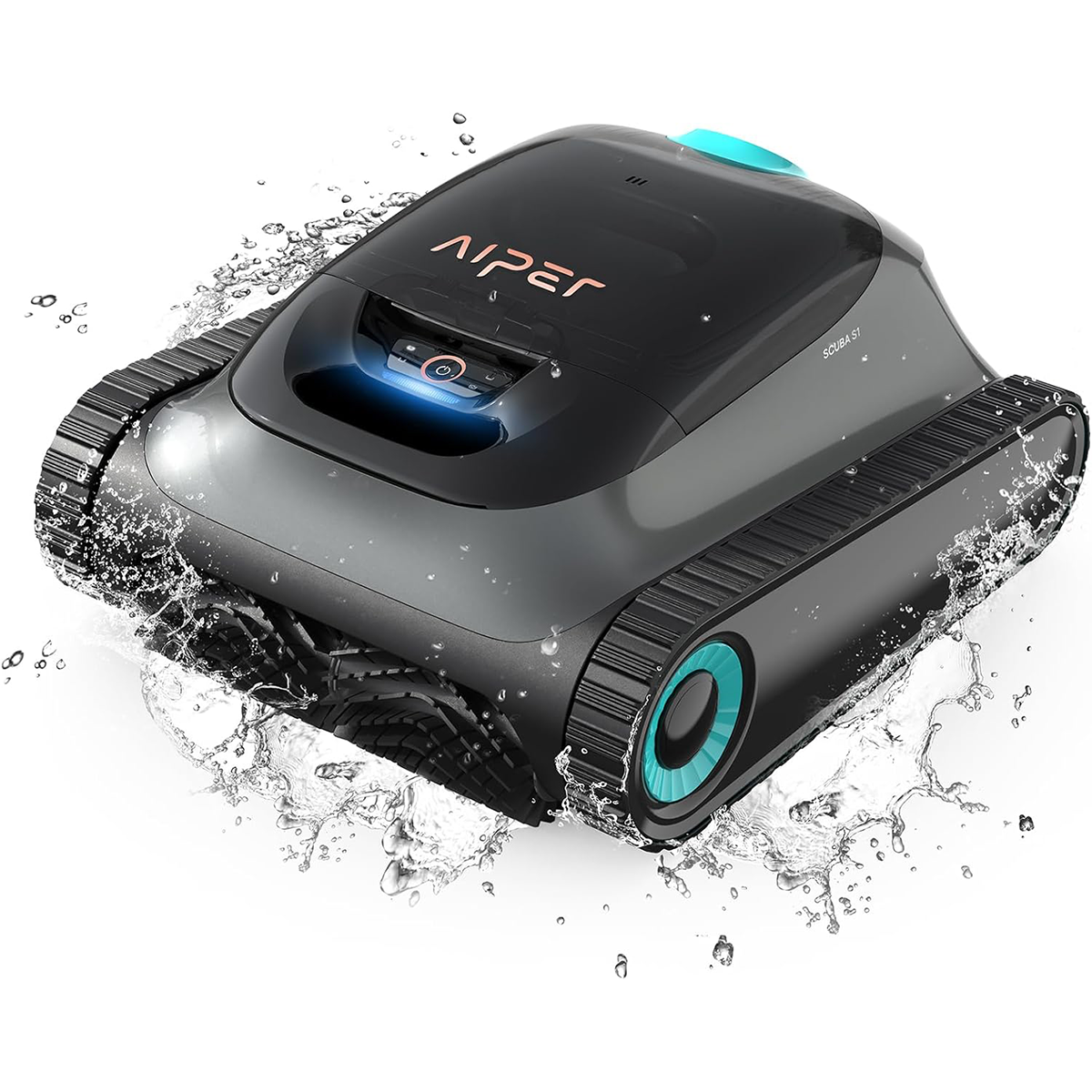 AIPER Scuba S1 Robot Pool Floor and Walls, Water Line, Cordless Pool Vacuum, 4 Modes, 150Min Battery Life, Climbing Walls, Intelligent Navigation 2.0, Ideal for In-Ground Pools 150