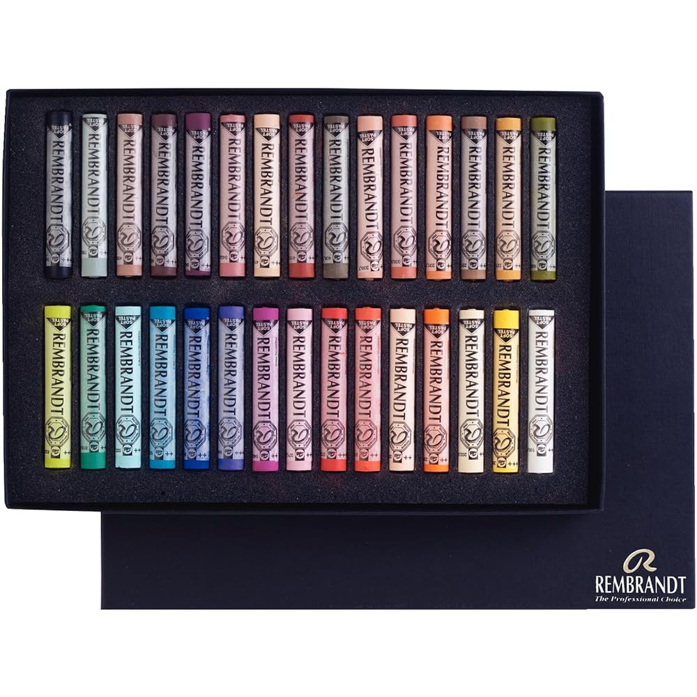 Rembrandt Royal Talens Lot de 30 bâtonnets en bois doux Pastels : Cuisine et Maison
