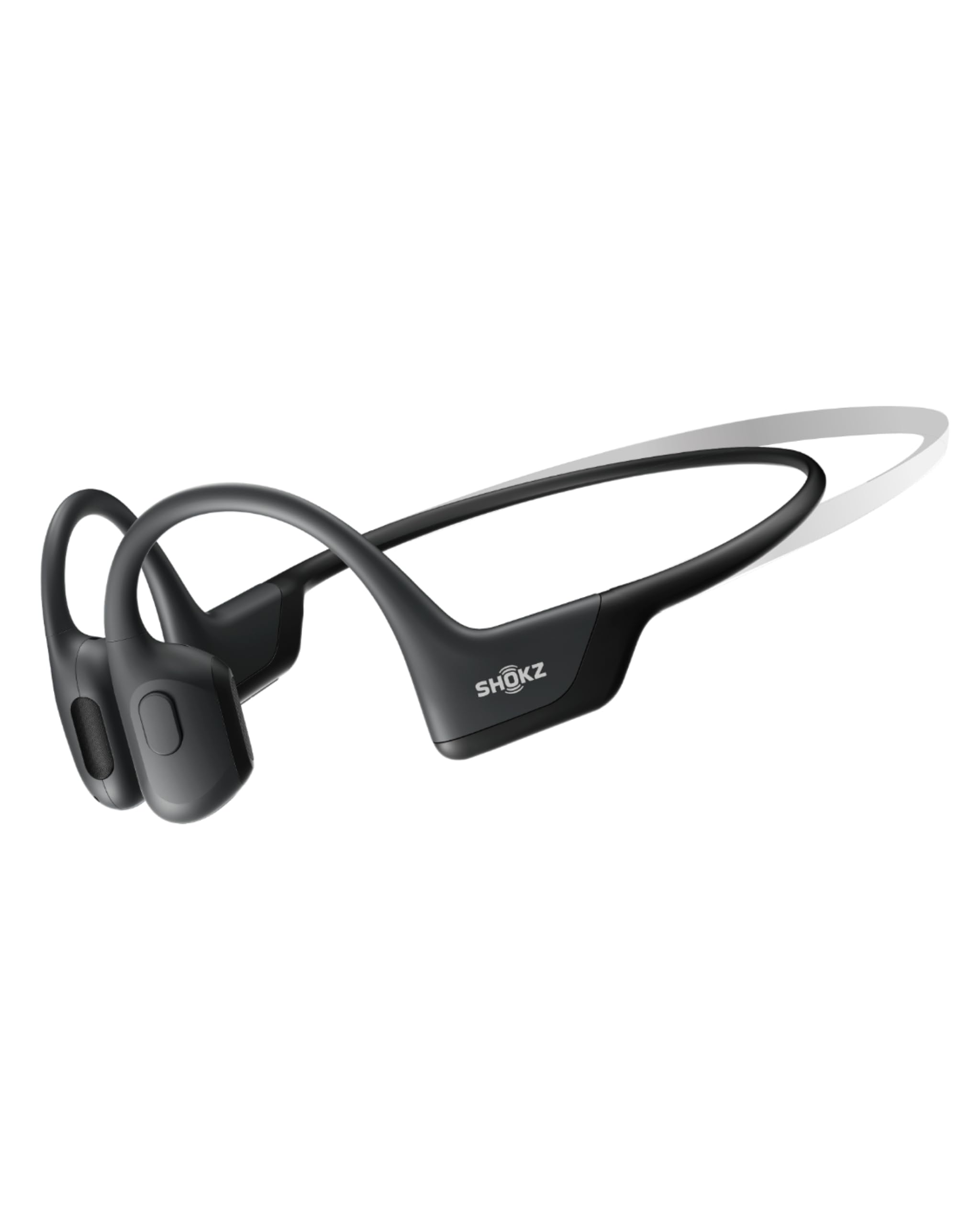 SHOKZ OpenRun Pro Mini Casque à Conduction osseuse, écouteurs Bluetooth Oreilles Libres pour Le Sport avec Micro, Casque sans Fil étanche IP55, 10H d’autonomie, Bandeau de Sport, Noir