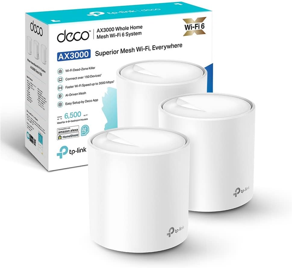TP-Link Deco WiFi 6 Mesh AX3000Mbps Deco X50(3-pack)