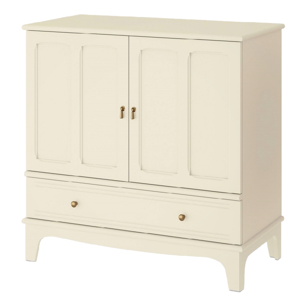 Buffet crème avec portes et tiroir — style classique chic